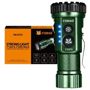 Тактичний ліхтар YEMAO YM-F337  3500LM 3500LM, акумулятори 18650 + 18350 (3200 + 1500 mAh), ультрафіолетовий