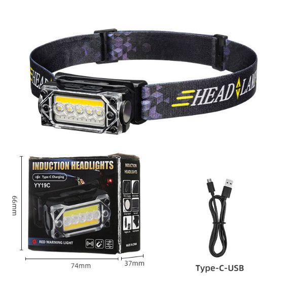 Ліхтар налобный Bailong YY-19С-5led+COB
