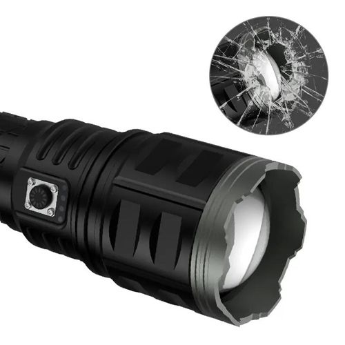 Ліхтар AK138-1 WHITE LASER LED PM60-TG, 8х18650, power bank, чохол, індикація заряду, ЗУ Type-C, zoom, Box