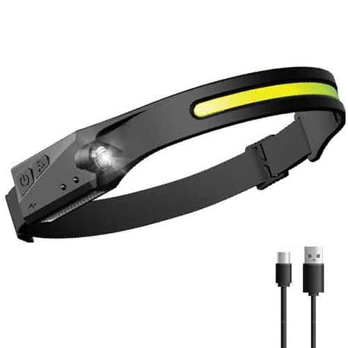 Ліхтар налобний BL-G28+LM+COB, Motion Sensor, Li-Ion акумулятор, ЗУ microUSB