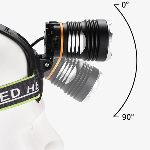 Ліхтар налобний PLD A7-XPE+UV, 2x18650, ЗУ microUSB, zoom