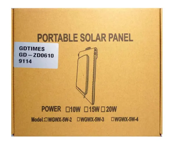 Раскладная солнечная панель 10 W GD-ZD0610