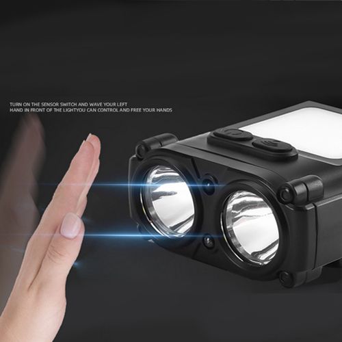 Фонарь налобный SH-T808-2XPE+20SMD(white+red)