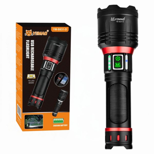 Ліхтарик тактичний YEMAO YM-А60, 1200LM, акумулятор 18650 (3200 mAh)