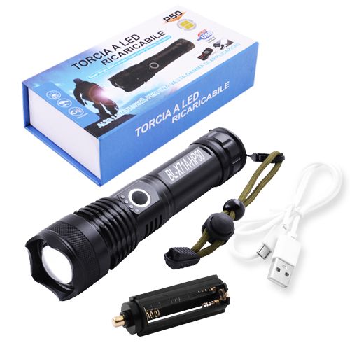 Фонарь Police X71A-HP50, ЗУ micro USB, индикация зарядки