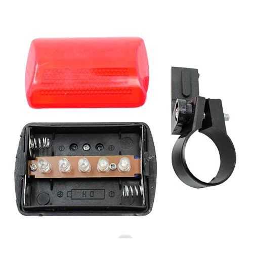 Велоліхтар STOP 0023-5LED/BSK-2279, 2xAA