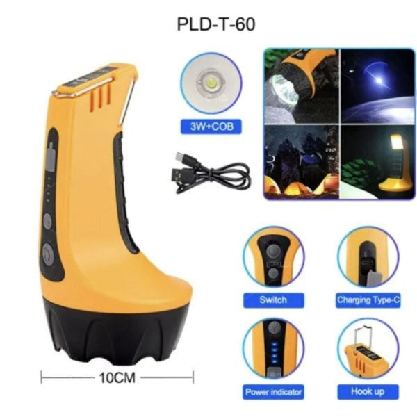 Фонарь переносной T60-3W+COB