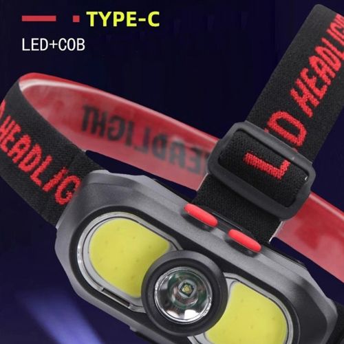 Фонарь налобный KX-302-LED+2COB