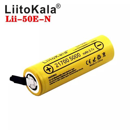 Аккумулятор Liitokala 21700 50E-N, 5000mAh под пайку