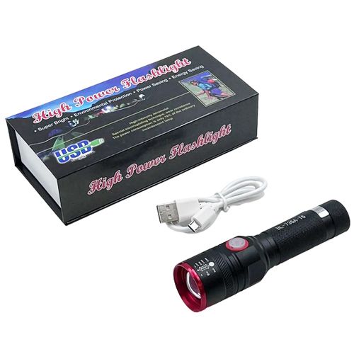Фонарь Bailong BL-736A-T6, ЗУ microUSB