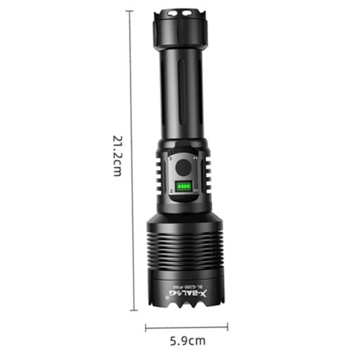 Фонарь BL-G200-P360, power bank, 1х26650, zoom, ЗУ Type-C