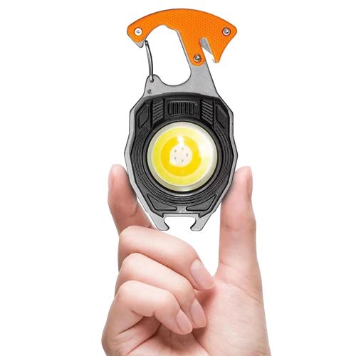 Аккумуляторный LED фонарик W5147 с Type-C (7 режимов, прикуриватель, карабин, нож, магнит)