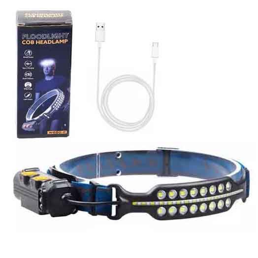 Фонарь налобный BL-W690-2-SMD (white+red), ЗУ Type-C
