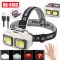 Фонарь налобный HX-816S-2COB(white+red), Motion Sensor