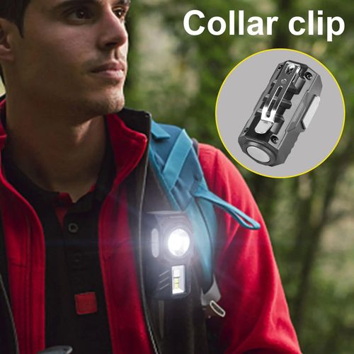Фонарь налобный T131-XPE+3SMD(red+green+blue+UV), Motion Sensor, Li-Ion аккумулятор, крепление на кепку