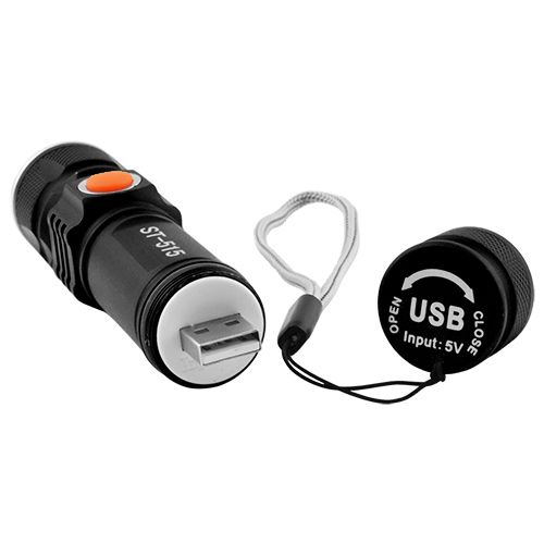 Фонарь Police ST-515-T6, USB, встроенный акб