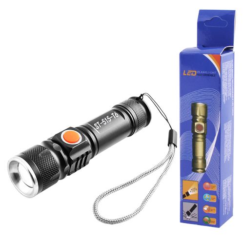 Фонарь Police ST-515-T6, USB, встроенный акб