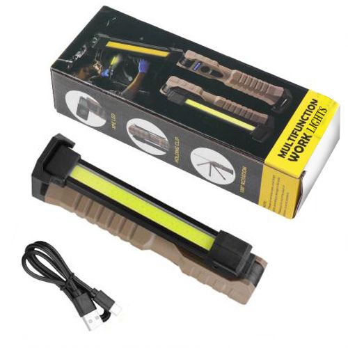 Фонарик  WORKLIGHT-WL-08-XPE+COB, поворот180º+180º, магнит