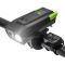 Велозвонок + фара BK-1718-2T6, 2x18650, ЗУ micro USB