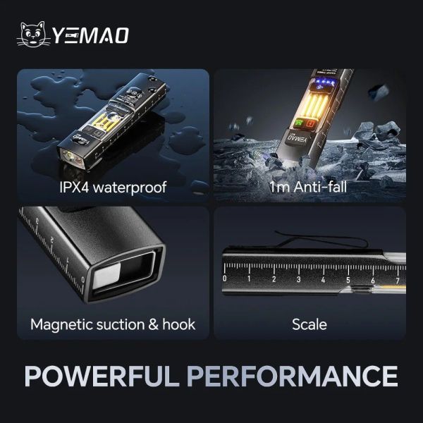 Ліхтар YEMAO YM-M31-UV — EDC ліхтар з UV світлом